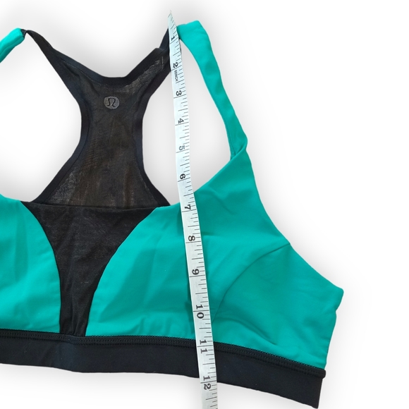 Lululemon womens sports bra top mesh back aqua size 10 - Picture 4 of 6